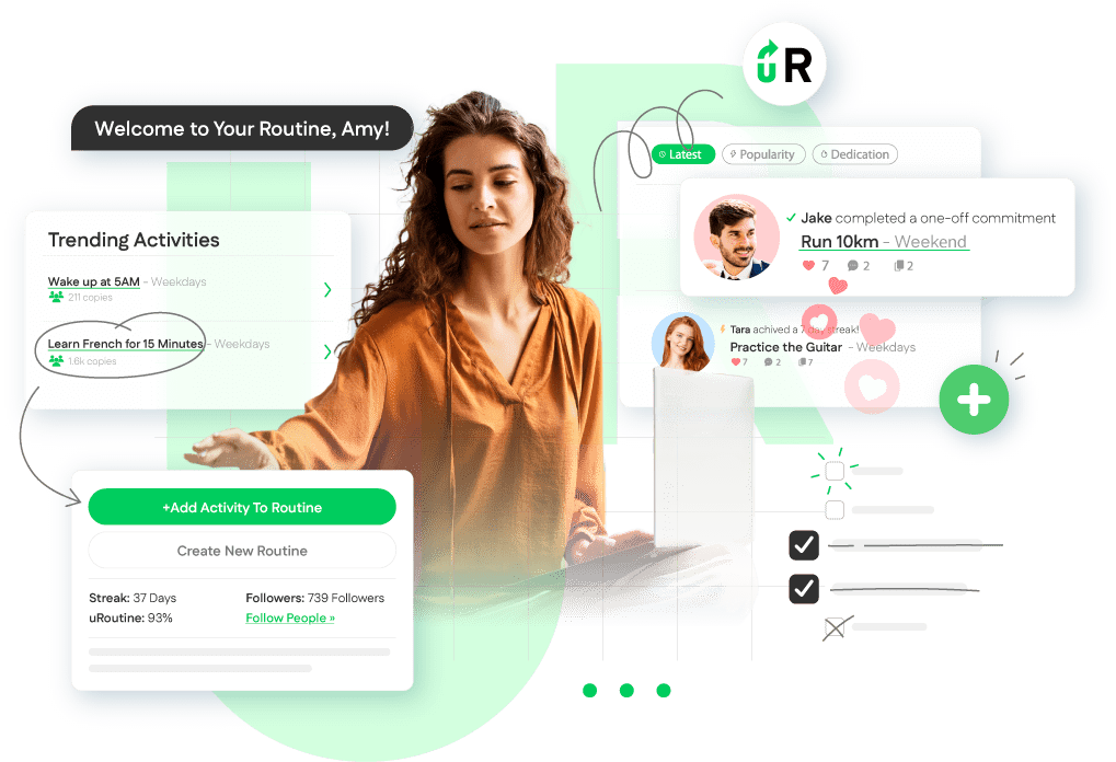 uRoutine's Social Accountability & Routine Tracking Platform